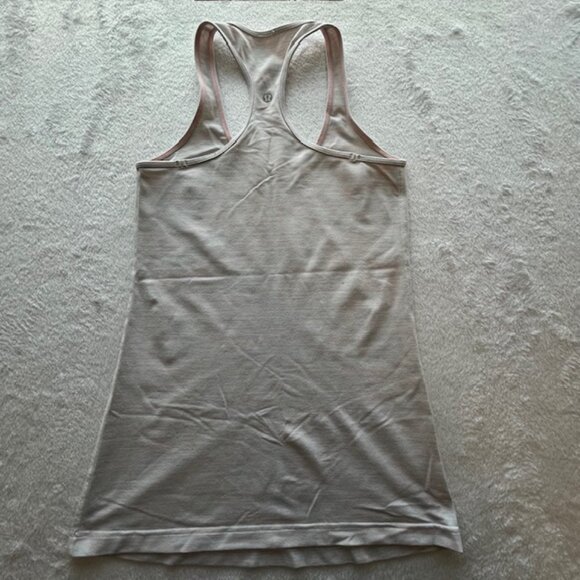 Lululemon Pastel Mini Stripe Racer Back Tank- Size 2 - Picture 4 of 7